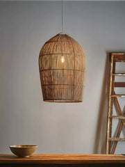Lantern Woven Rattan Pendant Lamp
