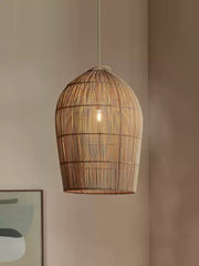 Lantern Woven Rattan Pendant Lamp