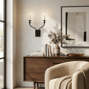 Laurel Branching Brass Sconce
