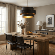 Layered Wood Veneer Pendant Light