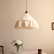 Linden Ruffled Stripe Pendant Light