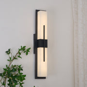 Linear Alabaster Outdoor Wall Light
