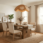 Lotus Woven Rattan Pendant Lamp