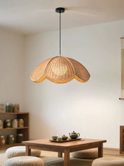 Lotus Woven Rattan Pendant Lamp