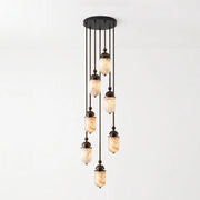 Lozenge Alabaster Rod Pendant Lamp
