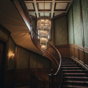 Lucente Noir Spiral Chandelier