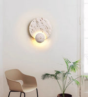 Luna Travertine Sconce