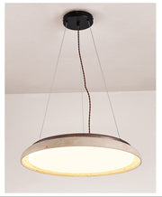 Lunar Disc Travertine Pendant Lamp