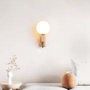 Lunar Travertine Sconce