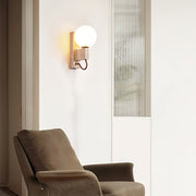 Lunar Travertine Sconce