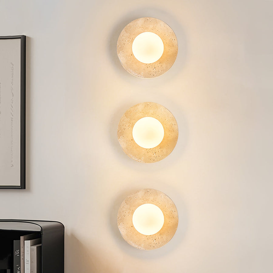 Lunaro Travertine Sconce