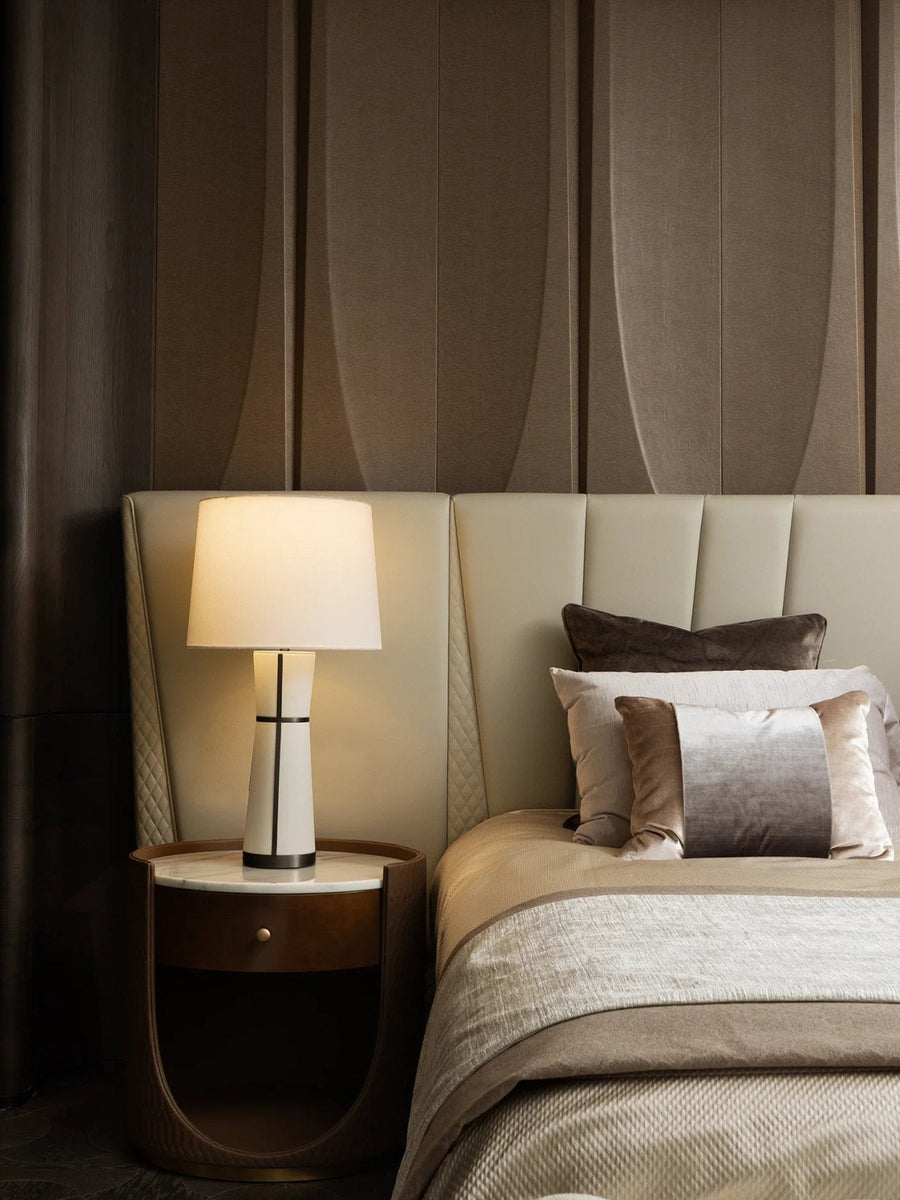 Luxe Leather Table Lamp