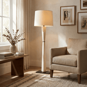 Luxe Leather Floor Lamp