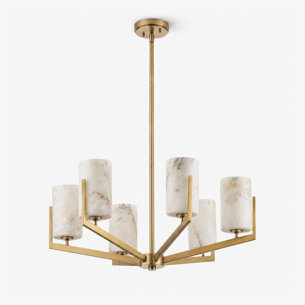 Marlowe Alabaster Star Chandelier