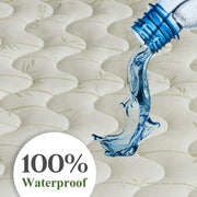 Top Split Cal King (Flex CalKing) Waterproof Bamboo Jacquard Mattress Pad