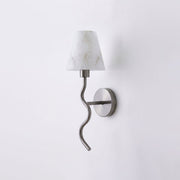 Meander Alabaster Cone Sconce