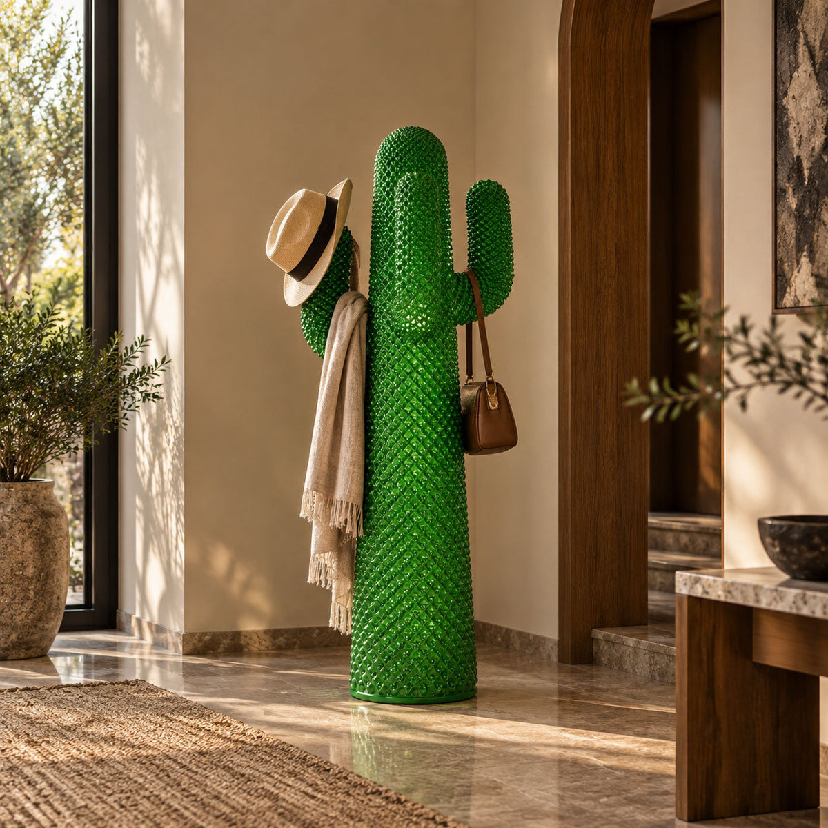 Mello Sculptural Cactus Coat Rack