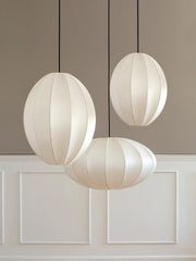 Calabash Ribbed Fabric Pendant Lamp