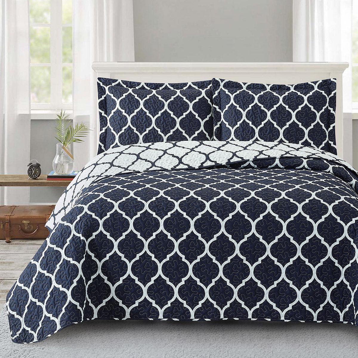 Reversible Meridian Oversized Quilt Set
