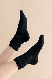 Adult Scrunch Socks in Midnight