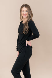 Women's Jogger Pajama Set in Midnight
