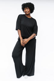 Women’s Wide Leg Pant Set in Midnight