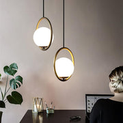 Loop Brass Pendant Light