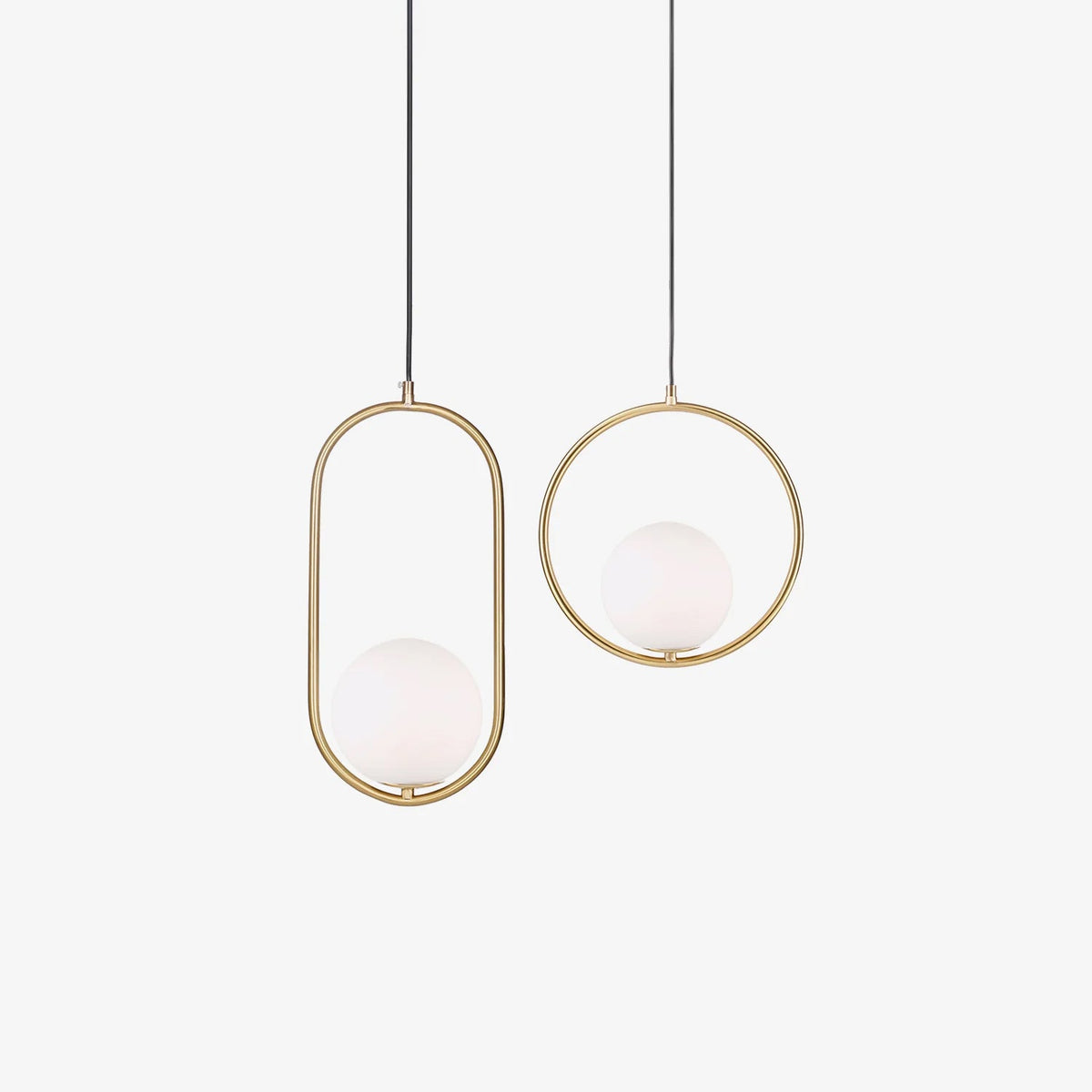 Loop Brass Pendant Light
