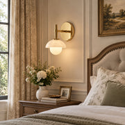 Milo Alabaster Double Wall Light