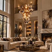 Modern Art Glass Crystal Chandelier