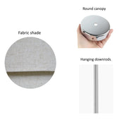 Modern 2 Tiers Fabric Drum Pendant Light