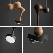 Molecule Wooden Pendant Light