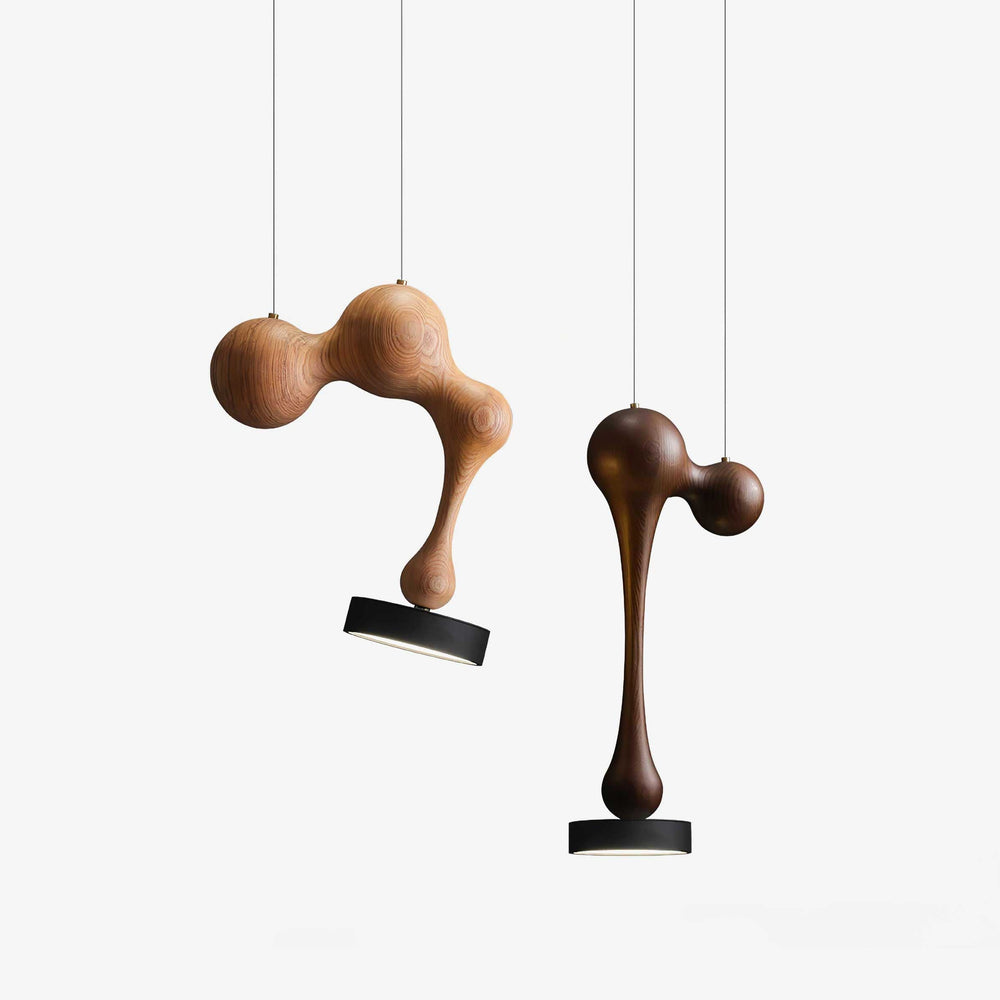 Molecule Wooden Pendant Light