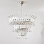 Glass Palmette Chandelier