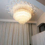 Tubes Pink Glass Ceiling Light