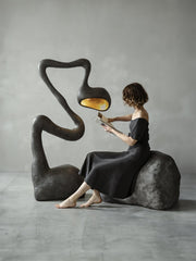 Myrrh Sculpture Floor Lamp