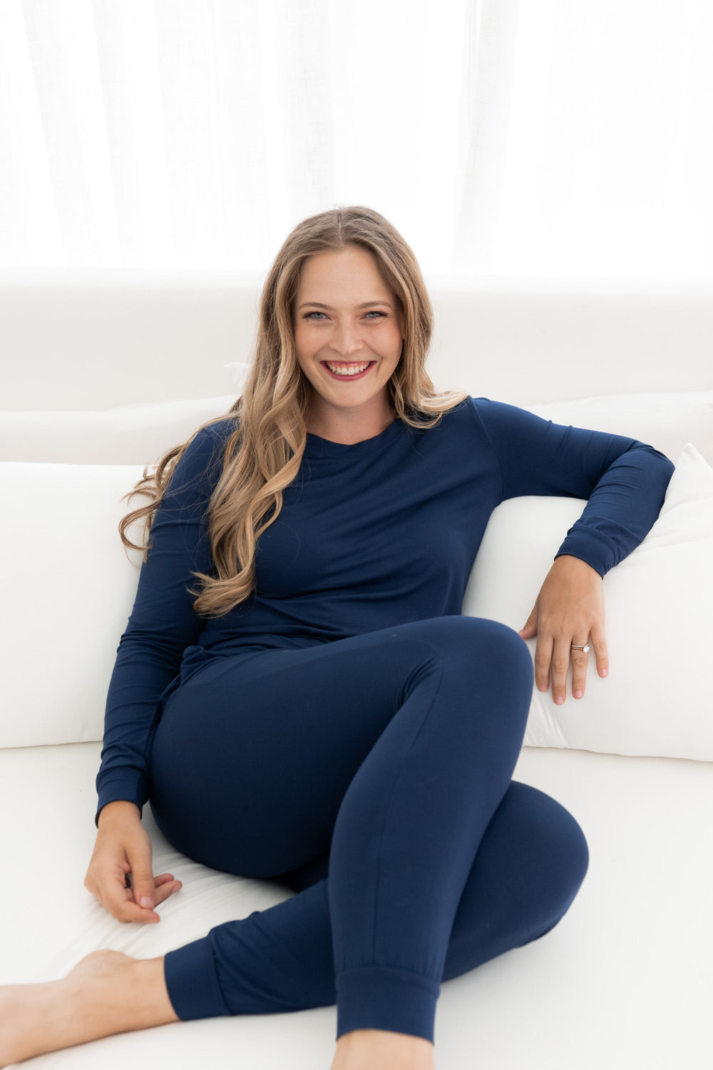 Women's Jogger Pajama Set in Navy
