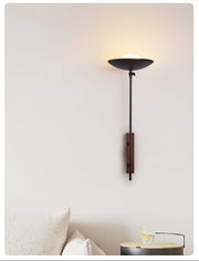 Noctara Black Travertine Wall Lamp