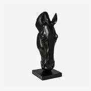 Noir Equine Head Sculpture