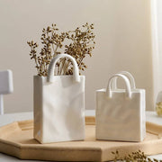 Paper Bag Shaped Ceramic Vase