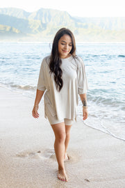Women’s Biker Short Set in Oat