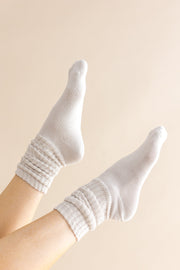 Adult Scrunch Socks in Oat