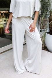 Women's Wide Leg Pant in Oat