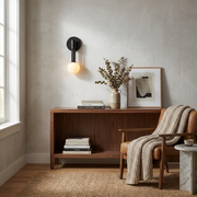 Obra Alabaster Globe Wall Sconce