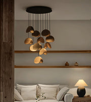 Orbit Fold Wood Pendant Light