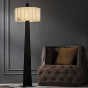 Origami Pleat Alabaster Floor Lamp