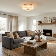 Orsay Alabaster Flush Mount