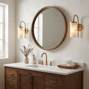 Orvella Alabaster Arc Wall Sconce