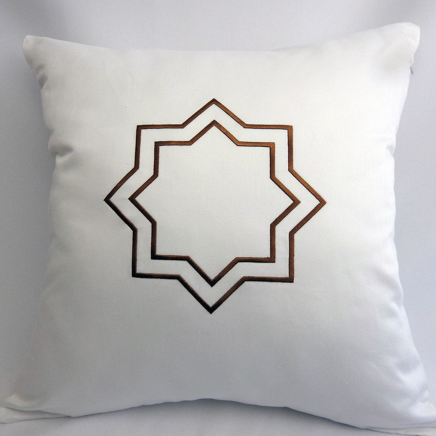 Ottoman Throw Pillow Cover 18 X 18 Inches 100% Cotton Sateen