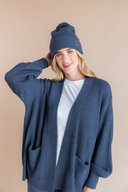 Chunky Knit Adult Pom in Oxford